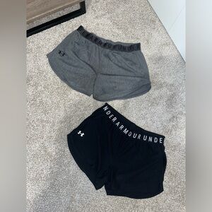Under Armour Shorts, Black Pair and Grey Pair, Size L